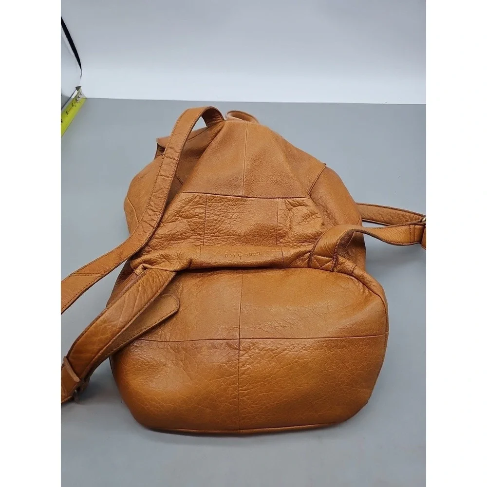 Day & Mood Leather Sling Backpack Purse Blue Gray Anthropologie Boho Hippie Bag
